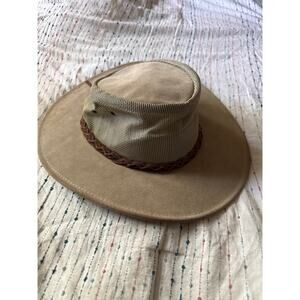 Jacaru Summer Breeze Leather Safari Hat Size XL Australia